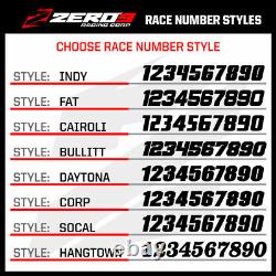 Custom MX Graphics Kit HONDA CR CRF Motocross Graphics 125-450 / BLOCK BLK RED