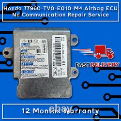 Honda 77960-TV0-E010-M4 Airbag ECU No Communication Postal Repair Service