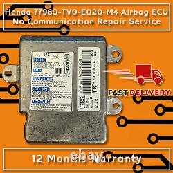 Honda 77960-TV0-E020-M4 Airbag ECU No Communication Postal Repair Service