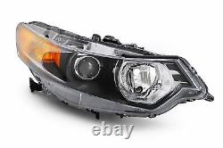 Honda Accord Headlights Set Black Headlamp Pair Driver Passenger 09-11